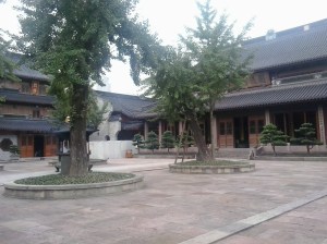 The temple's central courtyard